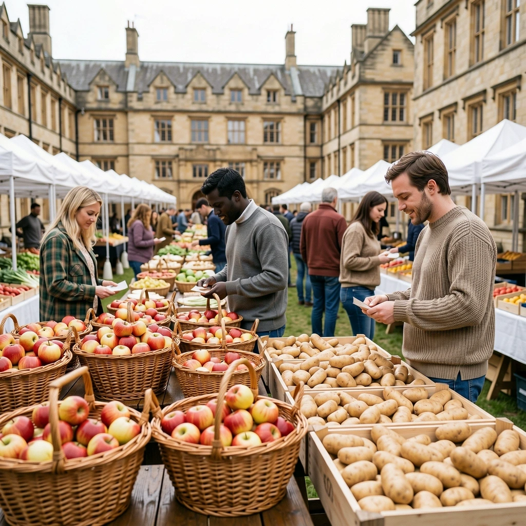 Oxford Farmers Market morning